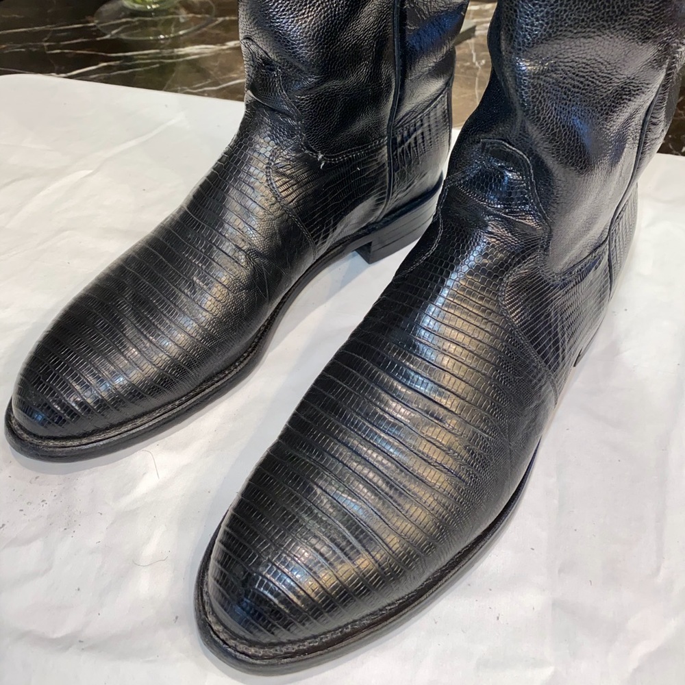 Justin Roper Lizard  men’s size 9.5 D Beautiful